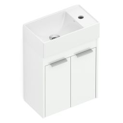 Kit de gabinete 2 portas 40x22 com lavatório integrado Saveiro