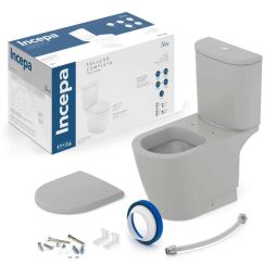 Kit de bacia com caixa acoplada e itens de instalação Neo