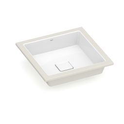 Cuba sobrepor e embutir 410x410 sem mesa Terra T12 Branco