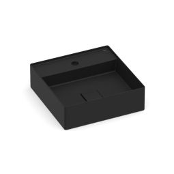 Cuba de apoio quadrada 400x400 com mesa Terra T9 Matte Black