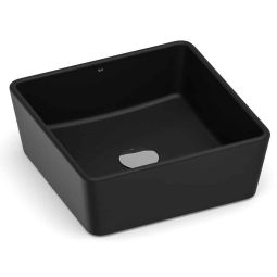 Cuba de apoio quadrada 350x350 sem mesa Optica CQ35 Matte Black