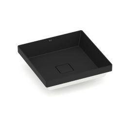 Cuba de sobrepor 400x400 sem mesa Terra T16 Matte Black