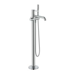 Monocomando para banheira de piso com ducha manual Ona Cromado
