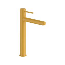 Monocomando para lavatorio de mesa bica alta pin nu honey yellow