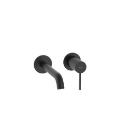 Acabamento monocomando para lavatório de parede Ona Matte Black
