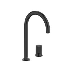 Monocomando para lavatório de mesa (2 furos) bica alta stripes Nu Titanium Black