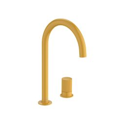 Monocomando para lavatório de mesa (2 furos) bica alta stripes Nu Honey Yellow