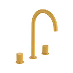 Misturador para lavatorio de mesa 3 furos bica alta stripes nu