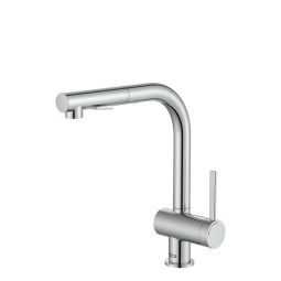 Monocomando para cozinha de mesa com bica extraível em L Ona Cromado