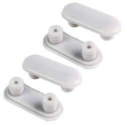 BATEDOR OBLONGO PARA ASSENTO BRANCO (4 PEÇAS)