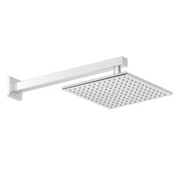 Chuveiro quadrado com braço de parede 220mm Elite