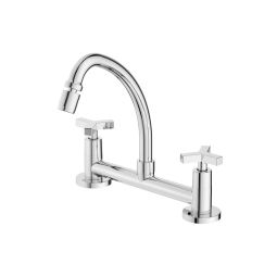 Misturador para cozinha de mesa com bica móvel e arejador articulado UP