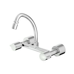 MISTURADOR PARA COZINHA DE PAREDE BICA MÓVEL COM AREJADOR ARTICULADO FIT