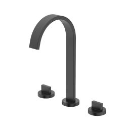 Misturador para lavatório de mesa bica alta com válvula Flow Matte Black
