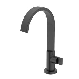 Torneira para lavatório de mesa bica alta Flow Matte Black