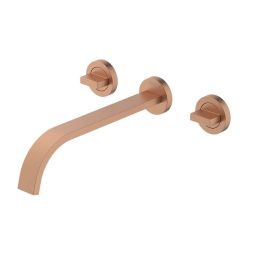 Misturador para lavatório de parede com válvula de escoamento Flow