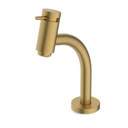 Torneira para lavatório de mesa  bica baixa Basic Gold Matte