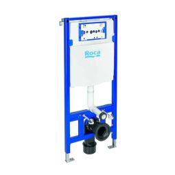 Suporte com caixa embutida 3/6 litros para bacia suspensa - parede drywall