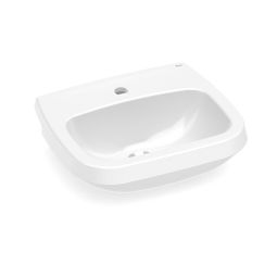Lavatório para coluna 495x410 com furo central sem ladrão Art Branco