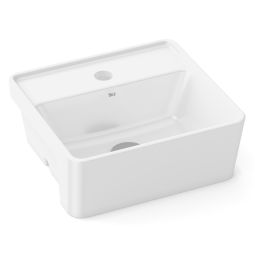 Cuba de semiencaixe retangular 360x340 Optica CQ36 Branco