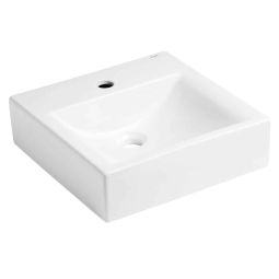 Cuba de apoio 400x400 com mesa, furo central e sem ladrão Pacific Branco