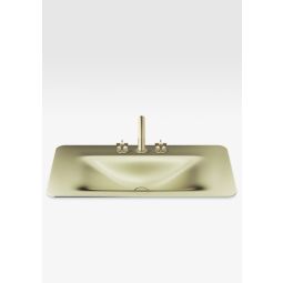 Cuba de sobrepor 900x470 com 3 furos Baia Armani Roca SHAGREEN MATTE GOLD