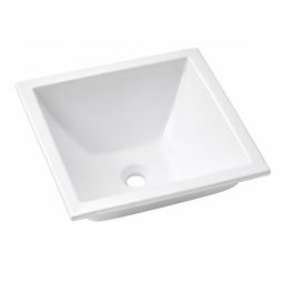 Cuba de sobrepor ou embutir 410x410 Domus Q3 Branco