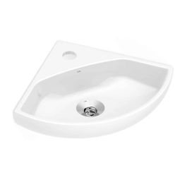 Lavatório suspenso de canto P 420x345 Branco