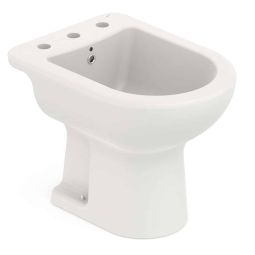 Bidê 3 furos com ducha e ladrão Riviera/Smart Beige