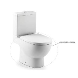 Bacia para caixa com saída dual Meridian-N Branco