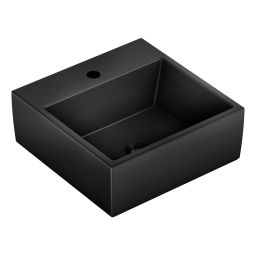 Cuba de apoio quadrada 410x410 com mesa Basic Q1 Preto