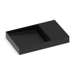 Cuba de Sobrepor 500X380mm Dash Horizon Matte Black Roca