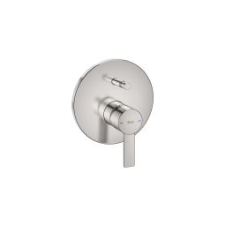 Monocomando para ducha e banheira para Rocabox com desviador Teras Aço Escovado