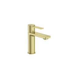 Monocomando para lavatório de mesa bica baixa Teras Brushed Gold
