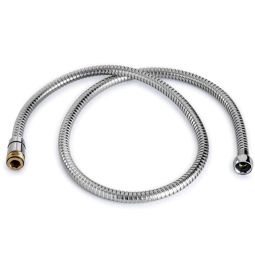 Flexível para ducha 1200 mm PVC branco com conexão giratória