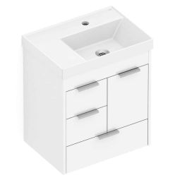 Kit Gabinete Net com 3 Gavetas e 1 Porta 50X36 com Lavatório Integrado