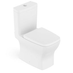 Kit de bacia com caixa acoplada com assento termofixo e itens de instalação Boss
