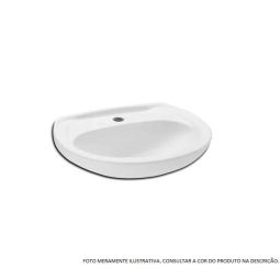 LAVATÓRIO PARA COLUNA 525X410 FURO CENTRAL SEM LADRÃO FLAMINGO