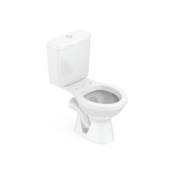 Conjunto de bacia com saída horizontal e caixa P 3/6 Litros Flamingo