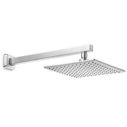 Chuveiro quadrado com braço de parede 220mm Elite