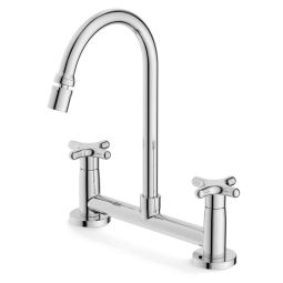 Misturador para Cozinha de Mesa com Bica Móvel e Arejador Articulado Cross