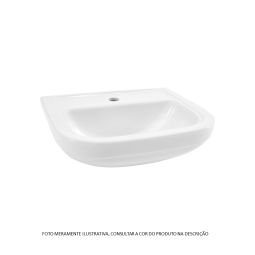 LAVATÓRIO PARA COLUNA 485X395 FURO CENTRAL SEM LADRÃO LIFE PERGAMON