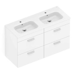 COMBO GABINETE INTEGRADO 4 GAVETAS 120X46 COM LAVATÓRIO DEBBA