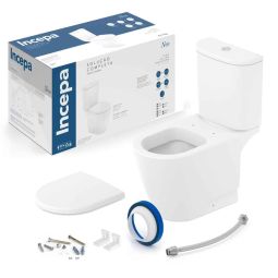 Kit de bacia com caixa acoplada e itens de instalação Neo