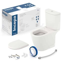 Kit de bacia com caixa acoplada e itens de instalação Neo
