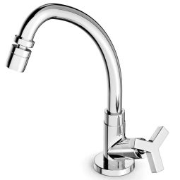 TORNEIRA PARA COZINHA DE MESA BICA ALTA MÓVEL COM AREJADOR ARTICULADO UP