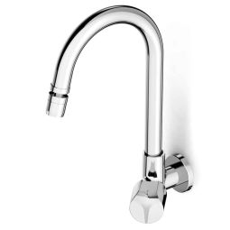 TORNEIRA PARA COZINHA DE PAREDE BICA MÓVEL COM AREJADOR ARTICULADO DEBBA