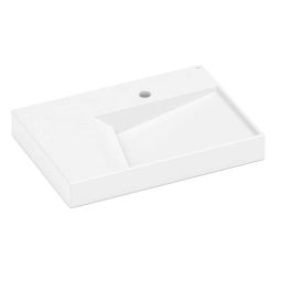 Cuba de Sobrepor 600X420mm Geometric Horizon Blanco Mate Roca