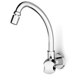 TORNEIRA PARA COZINHA DE PAREDE BICA MÓVEL COM AREJADOR ARTICULADO THEMA