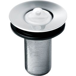 Válvula de escoamento sem ladrão para lavatório 7/8'' com tampa plástica Celite
